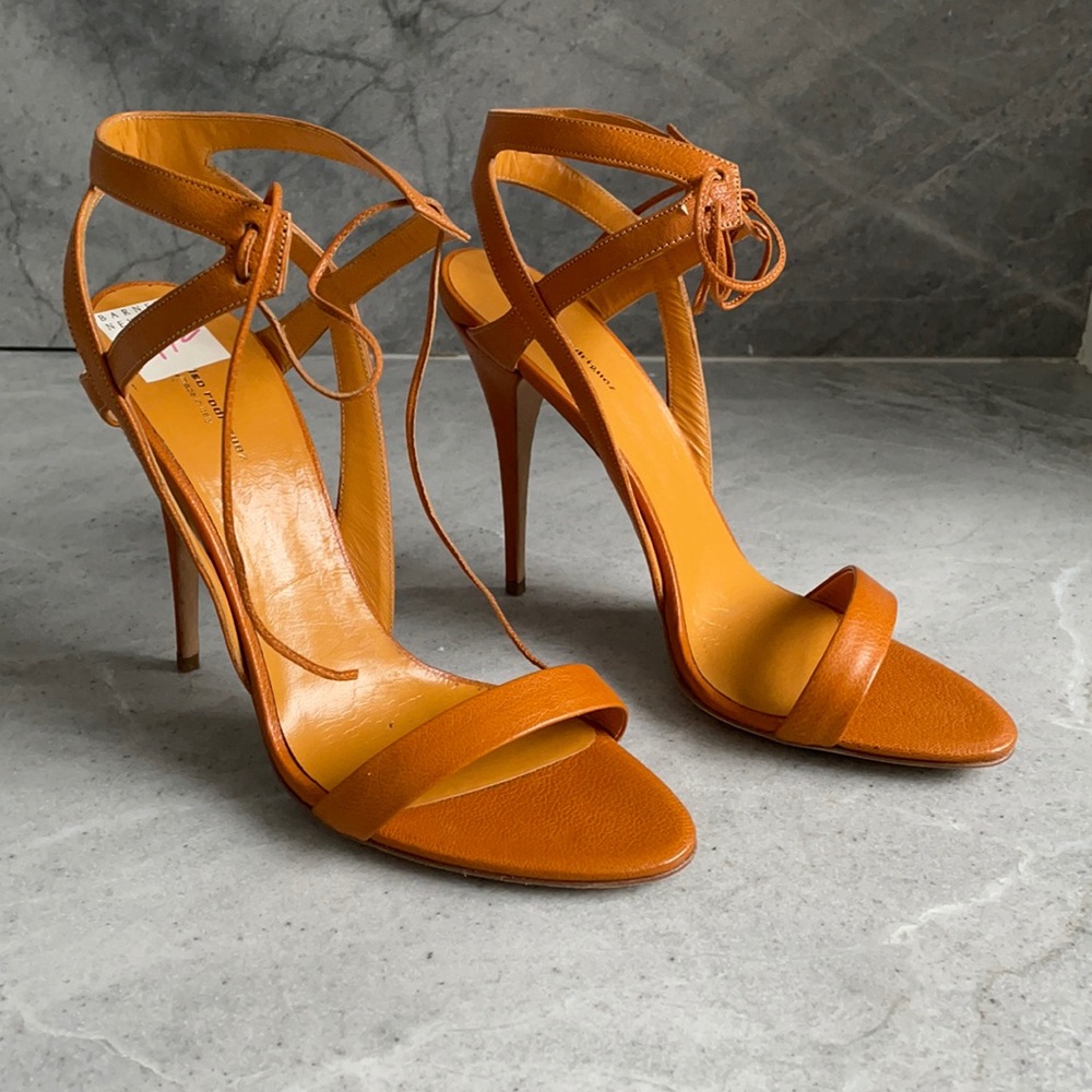 Ankle tie heels